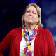 Virginia Thomas, wife of Supreme Court Associate Justice Clarence Thomas, moderates a panel discussion titled “When did World War III Begin? Part A: Threats at Home” during the Conservative Political Action Conference at the Gaylord National Resort and Convention Center February 23, 2017, in National Harbor, Maryland.